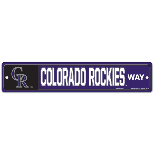 Colorado Rockies Way Street / Zone Sign 3.75" x 19"