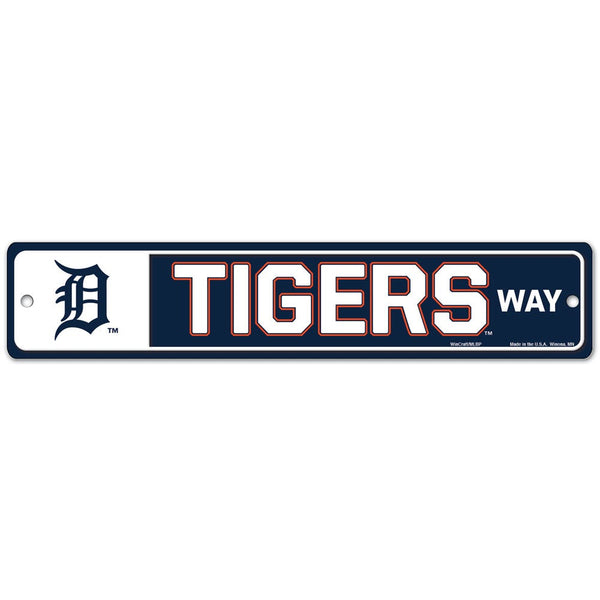Detroit Tigers Way Street / Zone Sign 3.75" x 19"