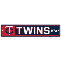 Minnesota Twins Street / Zone Sign 3.75" x 19"