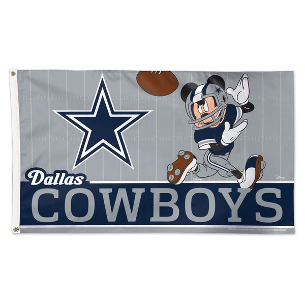 Dallas Cowboys / Disney Mickey Mouse Flag - Deluxe 3' X 5'