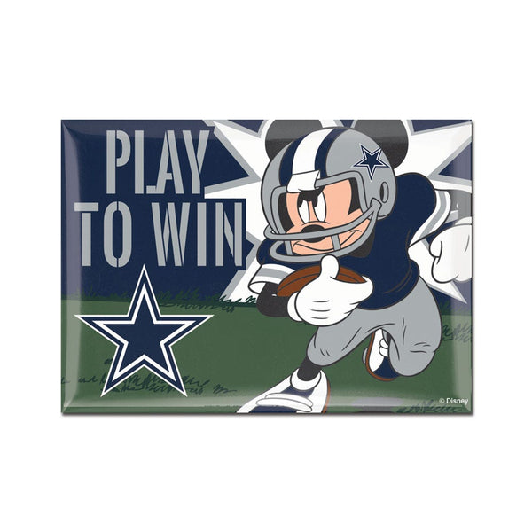 Dallas Cowboys / Disney Mickey Mouse Metal Magnet 2.5" x 3.5"