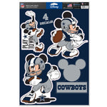 Dallas Cowboys / Disney Mickey Mouse Multi-Use Decal 11" x 17"