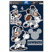 Dallas Cowboys / Disney Mickey Mouse Multi-Use Decal 11" x 17"