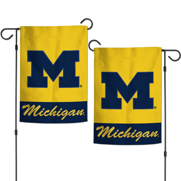 Michigan Wolverines Applique Garden Flags 12.5" x 18"