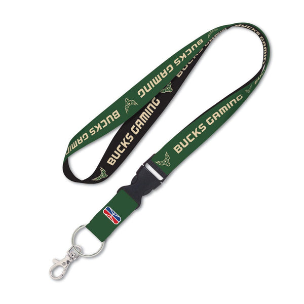 Bucks Gaming Milwaukee Bucks Lanyard w/detachable buckle 1"