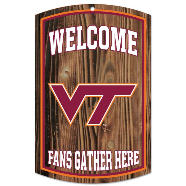 Wholesale-Virginia Tech Hokies Wood Sign 11" x 17" 1/4" thick