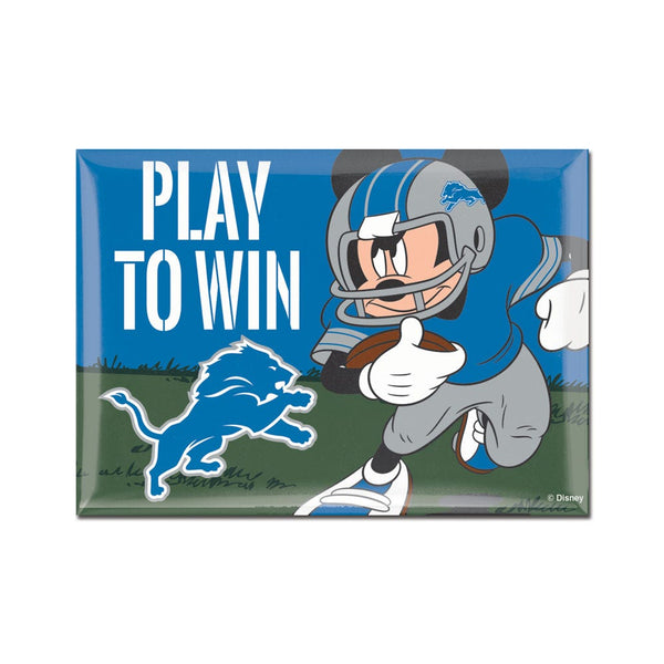 Detroit Lions / Disney Mickey Mouse Metal Magnet 2.5" x 3.5"