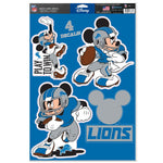 Detroit Lions / Disney Mickey Mouse Multi-Use Decal 11" x 17"