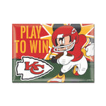 Kansas City Chiefs / Disney Mickey Mouse Metal Magnet 2.5" x 3.5"