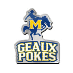 McNeese State Cowboys Acrylic Pin Jewelry Card