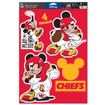 Kansas City Chiefs / Disney Mickey Mouse Multi-Use Decal 11" x 17"
