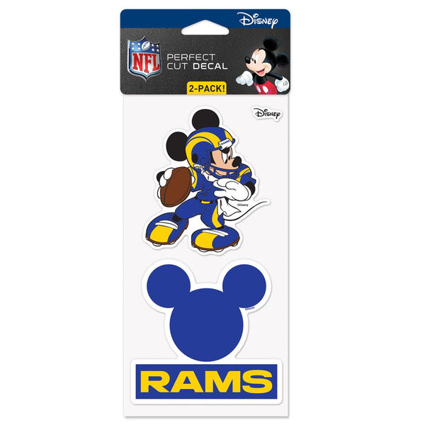 Los Angeles Rams / Disney Perfect Cut Decal Set of two 4"x4"