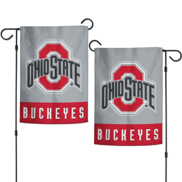 Ohio State Buckeyes Applique Garden Flags 12.5" x 18"