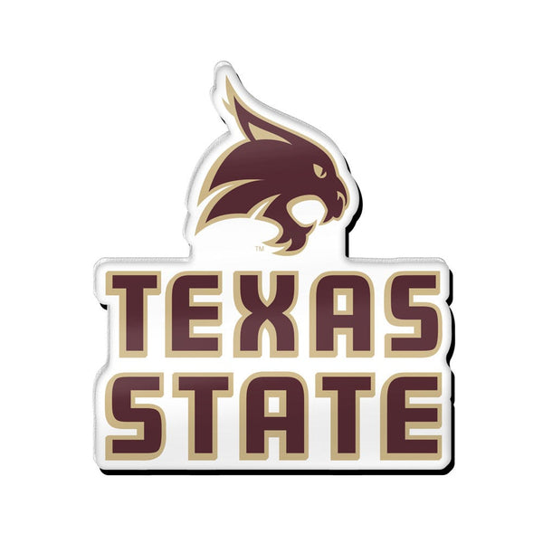 Texas State Bobcats SECONDARY Acrylic Pin Jewelry Card