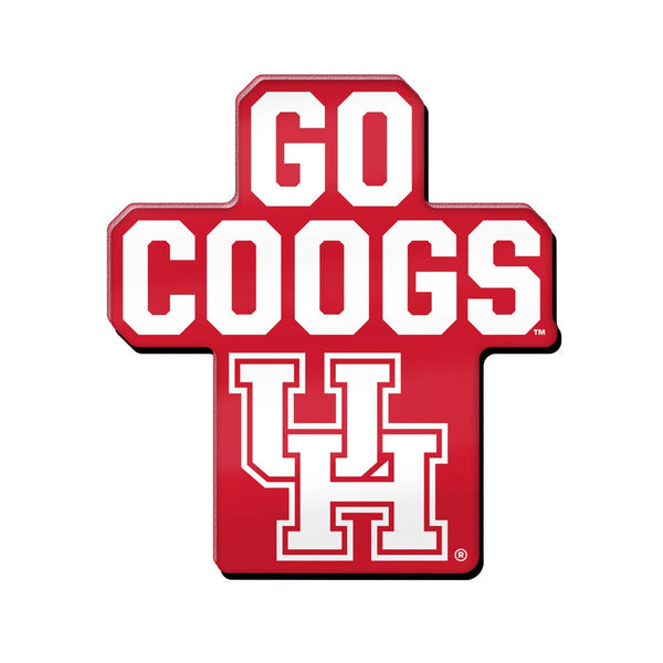 Houston Cougars Slogan Acrylic Pin Jewelry Card