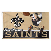 New Orleans Saints / Disney Mickey Mouse Flag - Deluxe 3' X 5'