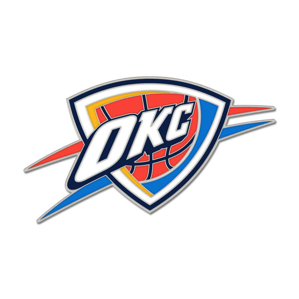 Oklahoma City Thunder PRIMARY Collector Enamel Pin Jewelry Card