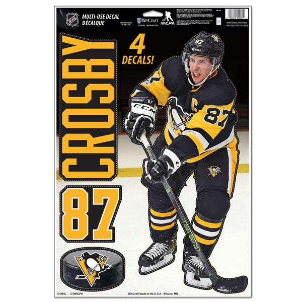 Pittsburgh Penguins Multi-Use Decal 11" x 17" Sidney Crosby
