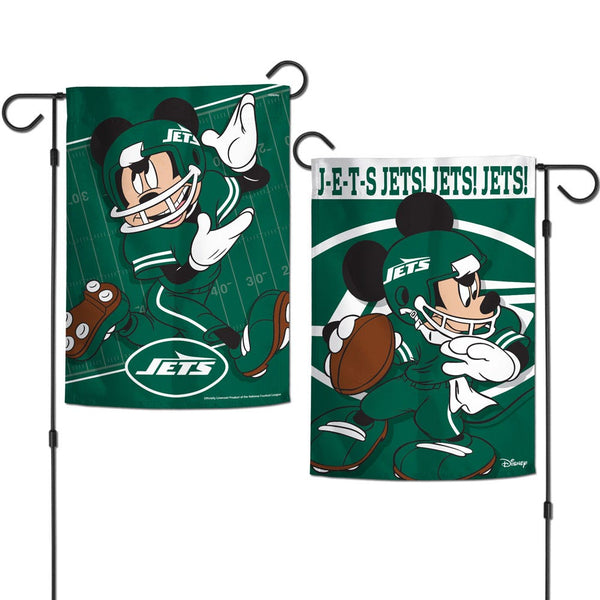 New York Jets / Disney Garden Flags 2 sided 12.5" x 18"