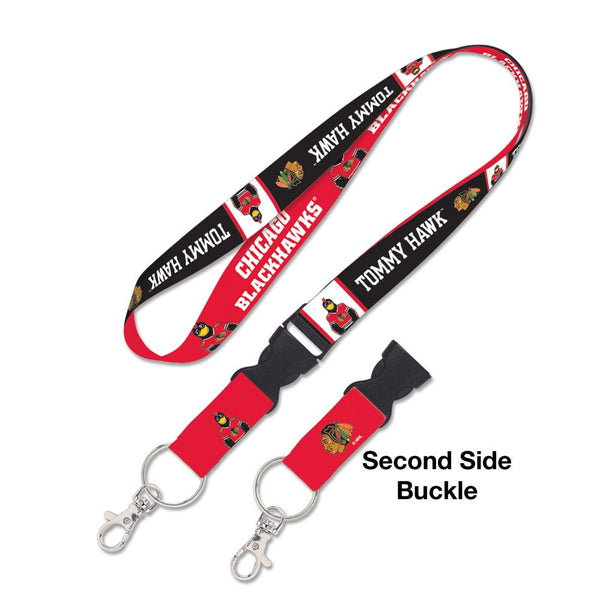 Chicago Blackhawks TOMMY HAWK Lanyard w/detachable buckle 1"