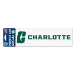 Wholesale-Charlotte Forty-Niners Perfect Cut Decals 3" x 10"