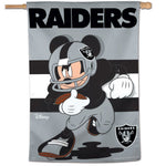 Las Vegas Raiders / Disney Mickey Mouse Vertical Flag 28" x 40"