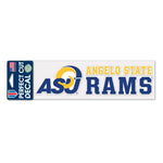 Wholesale-Angelo State Rams STACKED Perfect Cut Decals 3" x 10"
