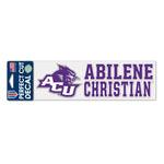 Wholesale-Abilene Christian Wildcats STACKED Perfect Cut Decals 3" x 10"