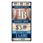 Tampa Bay Rays Wood Sign 6x12 3/8" thick