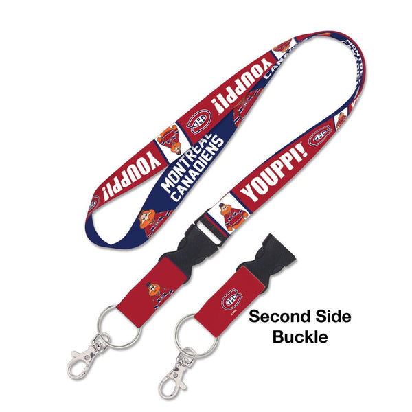 Montreal Canadiens YOUPPI! Lanyard w/detachable buckle 1"