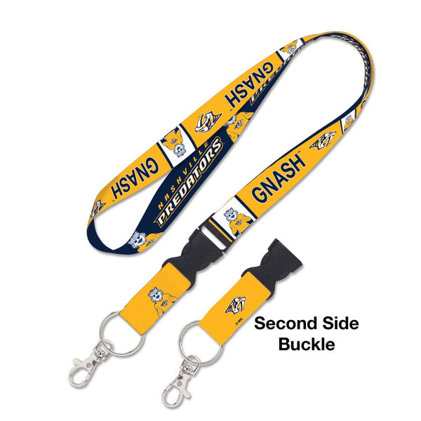 Nashville Predators GNASH Lanyard w/detachable buckle 1"