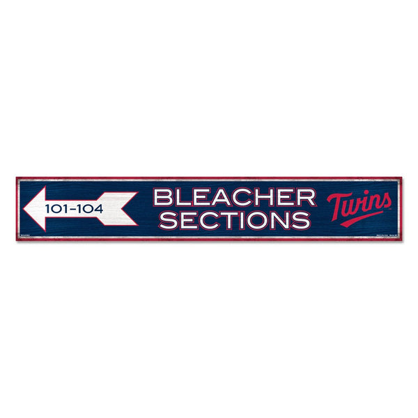 Minnesota Twins Wood Sign 6"x36" 3/8" thick