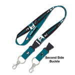 San Jose Sharks SJ SHARKIE Lanyard w/detachable buckle 1"