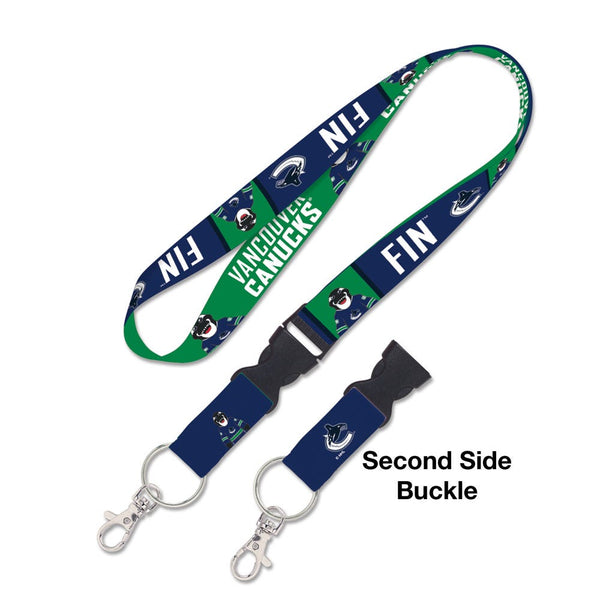 Vancouver Canucks FIN Lanyard w/detachable buckle 1"