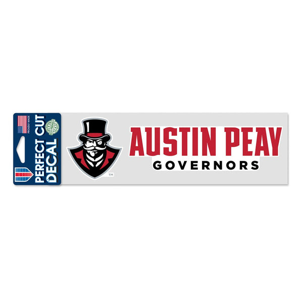 Austin Peay State Governors Perfect Cut Decals 3" x 10"