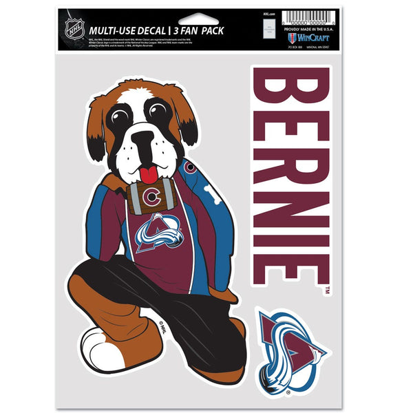 Colorado Avalanche BERNIE Multi Use 3 Fan Pack