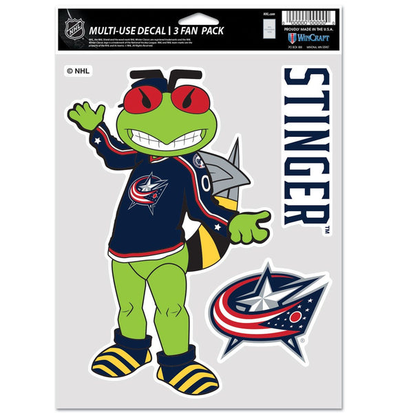 Columbus Blue Jackets STINGER Multi Use 3 Fan Pack