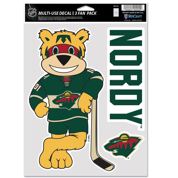 Minnesota Wild NORDY Multi Use 3 Fan Pack