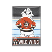 Anaheim Ducks WILD WING Metal Magnet 2.5" x 3.5"