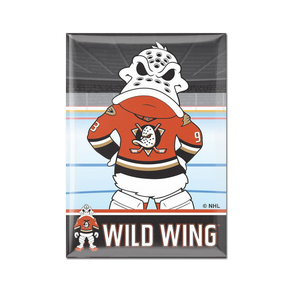 Anaheim Ducks WILD WING Metal Magnet 2.5" x 3.5"