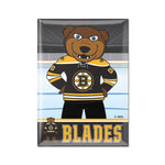 Boston Bruins BLADES Metal Magnet 2.5" x 3.5"