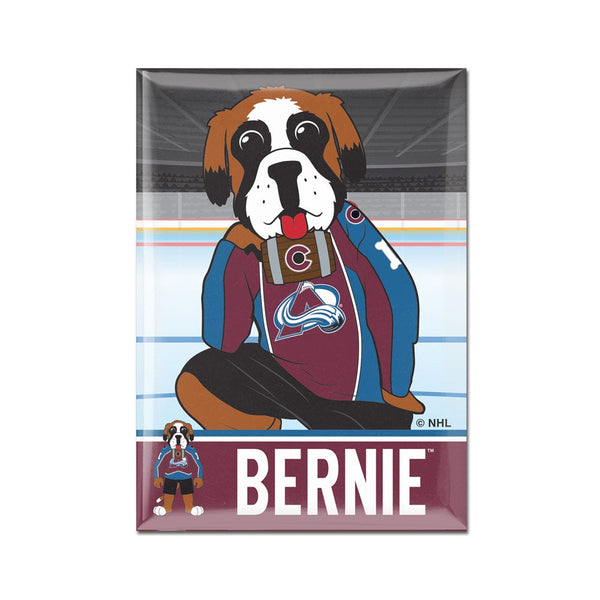 Colorado Avalanche BERNIE Metal Magnet 2.5" x 3.5"