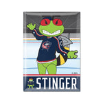Columbus Blue Jackets STINGER Metal Magnet 2.5" x 3.5"