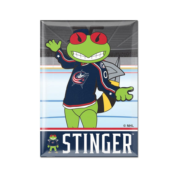 Columbus Blue Jackets STINGER Metal Magnet 2.5" x 3.5"