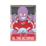 Detroit Red Wings AL THE OCTOPUS Metal Magnet 2.5" x 3.5"