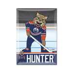 Edmonton Oilers HUNTER Metal Magnet 2.5" x 3.5"