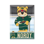 Minnesota Wild NORDY Metal Magnet 2.5" x 3.5"