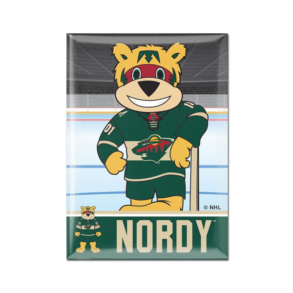 Minnesota Wild NORDY Metal Magnet 2.5" x 3.5"
