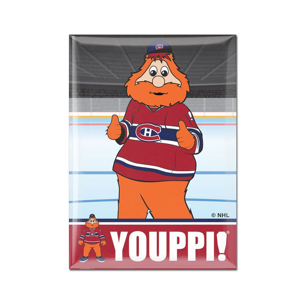 Montreal Canadiens YOUPPI! Metal Magnet 2.5" x 3.5"