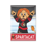 Ottawa Senators SPARTACAT Metal Magnet 2.5" x 3.5"